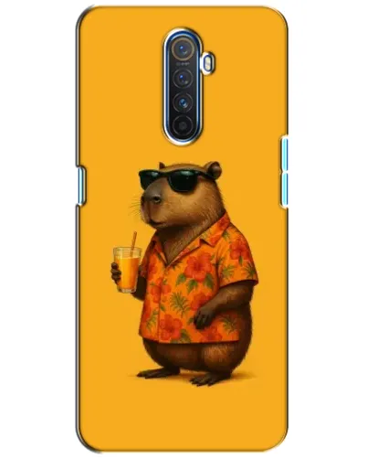 Чехол для Realme X2 Pro с картинкой «Капибара на отдыхе»