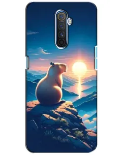 Чехол для Realme X2 Pro с картинкой «Закат солнца с капибарой» Чехол для Realme X2 Pro с картинкой «Закат солнца с капибарой»