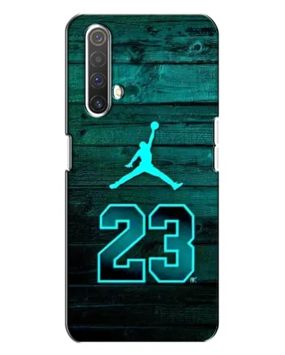Чехол для Realme X3 с картинкой «Jordan Cyan 23»