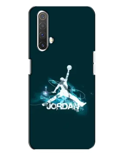 Чехол для Realme X3 с картинкой «Jordan Blue Fire»