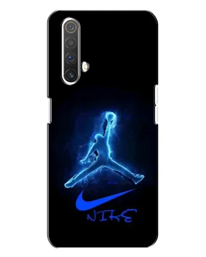 Чехол для Realme X3 с картинкой «Jordan Neon Blue»
