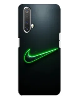 Чохол для Realme X3 з картинкою «Неоновий контур Nike»
