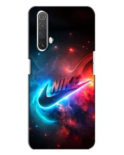 Чохол для Realme X3 з картинкою «Вогняний логотип Nike»