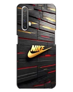 Чохол для Realme X3 з картинкою «Золотий Nike на металі»