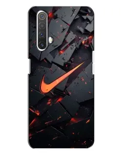Чохол для Realme X3 з картинкою «Nike — ефект розломів»