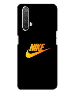 Чохол для Realme X3 з картинкою «Золотий логотип Nike»