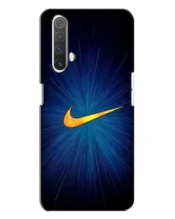 Чохол для Realme X3 з картинкою «Синій пульс Nike»