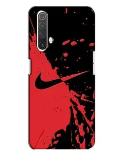 Чохол для Realme X3 з картинкою «Червоні бризки Nike»