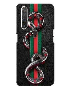 Чехол для Realme X3 с картинкой «Gucci — змея на полосе» Чехол для Realme X3 с картинкой «Gucci — змея на полосе»