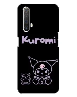 Чехол для Realme X3 с картинкой «Kuromi — черный минимализм»