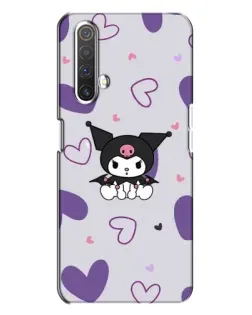 Чехол для Realme X3 с картинкой «Kuromi и лавандовые сердца»