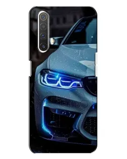 Чохол для Realme X3 з картинкою «Погляд BMW з синіми фарами»