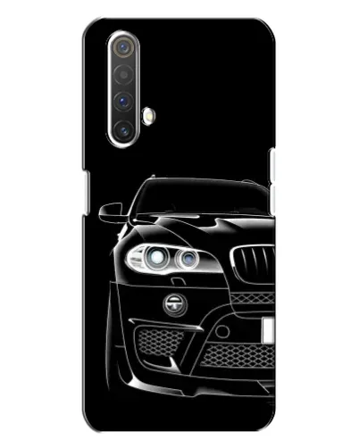 Чехол для Realme X3 с картинкой «Темный силуэт BMW»