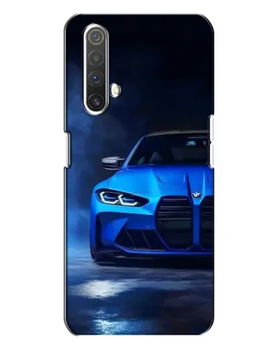 Чехол для Realme X3 с картинкой «Голубая BMW M4»