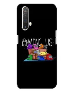 Чехол для Realme X3 с картинкой «Логотип Among Us»