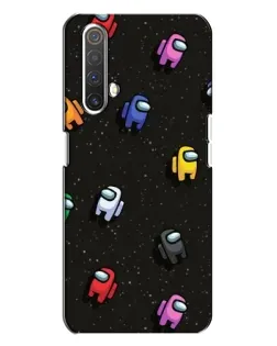 Чехол для Realme X3 с картинкой «Космический паттерн Among Us»