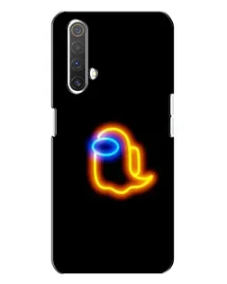 Чехол для Realme X3 с картинкой «Among Us неоновое сияние»