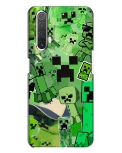 Чехол для Realme X3 с картинкой «Криперы Minecraft»