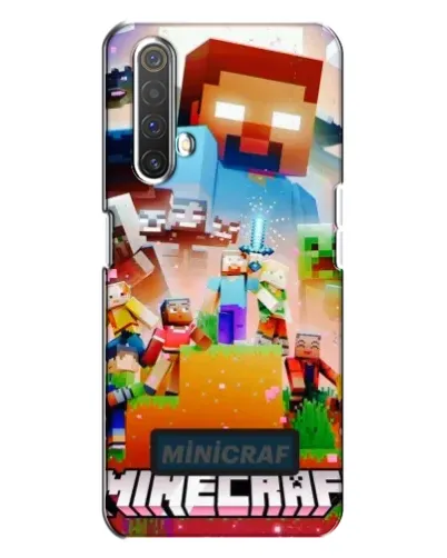 Чехол для Realme X3 с картинкой «Minecraft герои игры»