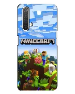 Чехол для Realme X3 с картинкой «Minecraft классический мир»
