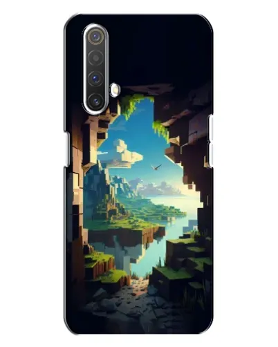 Чехол для Realme X3 с картинкой «Вид из пещеры»