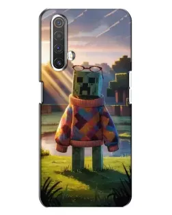 Чехол для Realme X3 с картинкой «Крипер в свитере»