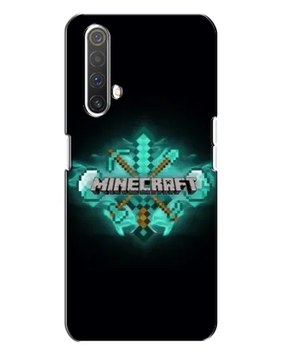 Чехол для Realme X3 с картинкой «Minecraft Diamond лого»