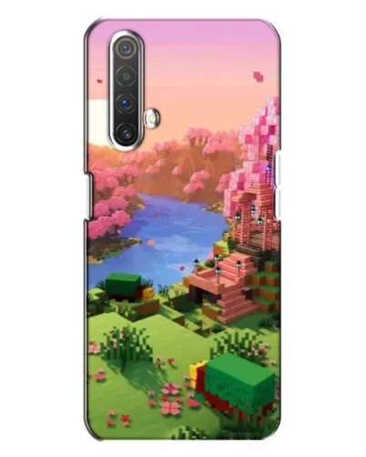 Чехол для Realme X3 с картинкой «Розовое дерево Minecraft»