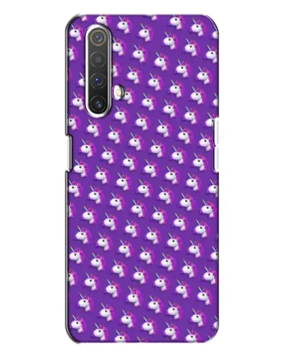 Чехол для Realme X3 с картинкой «Единороги на фиолетовом»