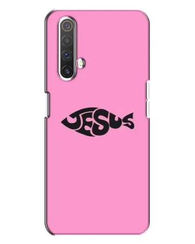 Чехол для Realme X3 с картинкой «Розовый символ Jesus» Чехол для Realme X3 с картинкой «Розовый символ Jesus»