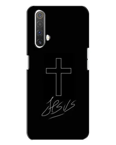Чехол для Realme X3 с картинкой «Графический крест Jesus» Чехол для Realme X3 с картинкой «Графический крест Jesus»