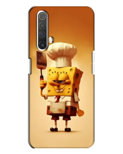 Чехол для Realme X3 с картинкой «Губка Боб повар»