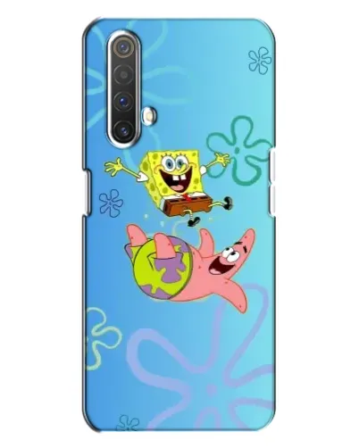 Чехол для Realme X3 с картинкой «Спанч Боб и Патрик»