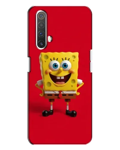 Чехол для Realme X3 с картинкой «Спанч Боб на красном»