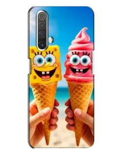 Чехол для Realme X3 с картинкой «Спанч Боб мороженое»