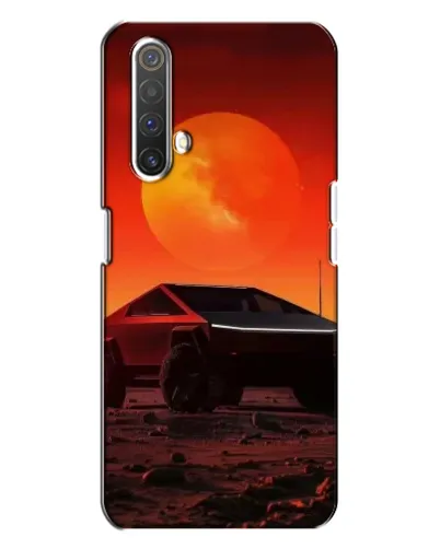 Чехол для Realme X3 с картинкой «Cybertruck на Марсе»