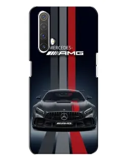 Чехол для Realme X3 с картинкой «Mercedes — белый карбон»