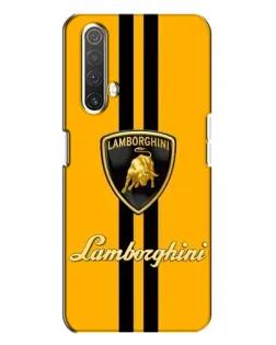 Чехол для Realme X3 с картинкой «Lamborghini Stripe желтый»