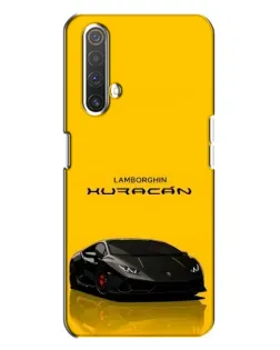 Чохол для Realme X3 з картинкою «Lamborghini Huracan чорний»