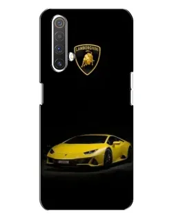 Чохол для Realme X3 з картинкою «Lamborghini жовтий акцент»