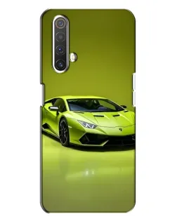 Чохол для Realme X3 з картинкою «Салатовий Lamborghini Huracan»