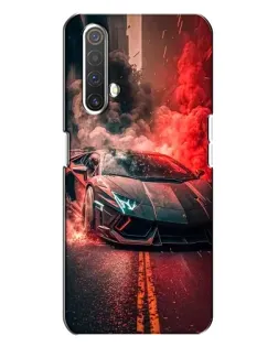 Чохол для Realme X3 з картинкою «Lamborghini червоний дим»