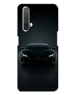 Чохол для Realme X3 з картинкою «Чорний Lamborghini Aventador»