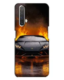 Чохол для Realme X3 з картинкою «Lamborghini у вогні»