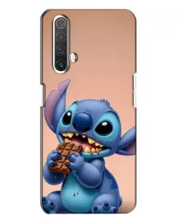 Чохол для Realme X3 з картинкою «Стіч їсть шоколад»