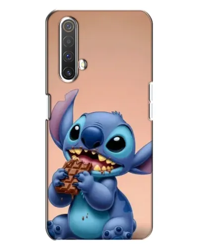 Чехол для Realme X3 с картинкой «Стич ест шоколад»