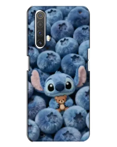 Чехол для Realme X3 с картинкой «Стич и голубика»