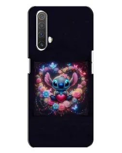 Чохол для Realme X3 з картинкою «Stitch у квітах»