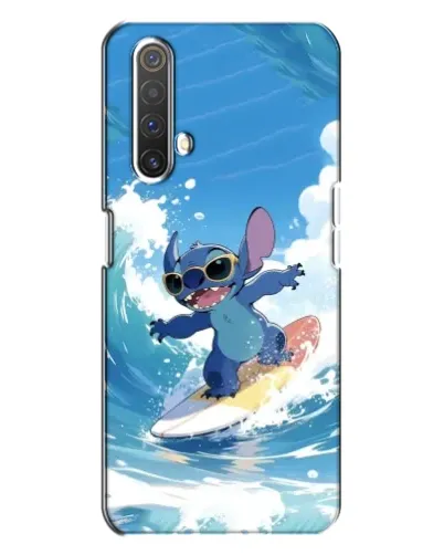 Чехол для Realme X3 с картинкой «Стич на волне»