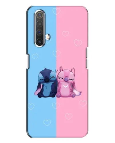 Чехол для Realme X3 с картинкой «Stitch и Angel Love»